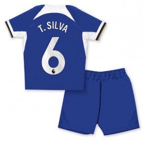 Chelsea Thiago Silva #6 Domaci Dres za Dječji 2023-24 Kratak Rukavima (+ kratke hlače)